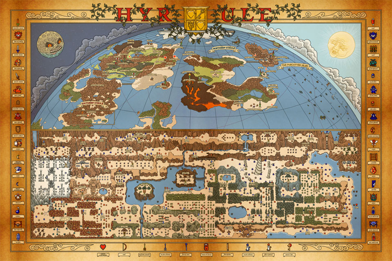 Illustration for article titled A Map Fit For The Legend Of Zelda